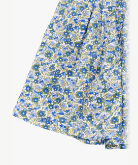 ENFANT ガールズ キッズ フラワープリント コットン フレア キュロット ブルー系その他