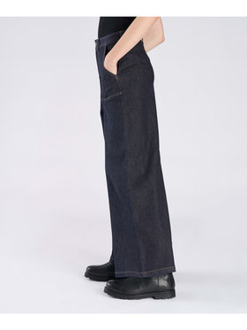 To b. by agnès b. デニム ワイドパンツ ネイビー