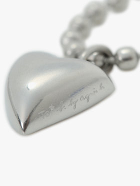 To b. by agnès b. 【Outlet】ハート ブレスレット シルバー