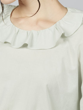 To b. by agnès b. 【Outlet】ピエロカラーブラウス グリーン