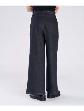 To b. by agnès b. デニム ワイドパンツ ネイビー