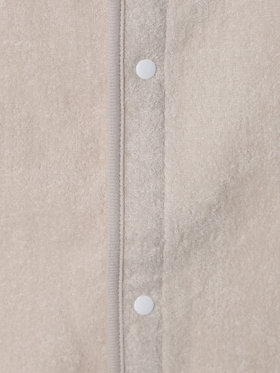 ENFANT ベビー agnes b. × UCHINO ベビー ロゴ コットン パイル スリーパー ベージュ