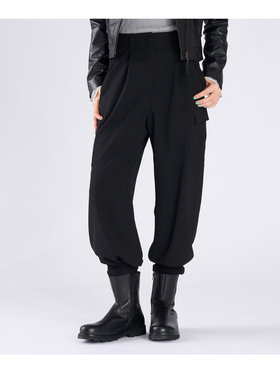 To b. by agnès b. カーゴ ワイドパンツ ブラック