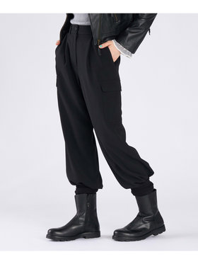 To b. by agnès b. カーゴ ワイドパンツ ブラック