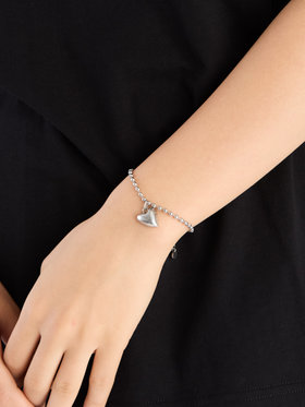 To b. by agnès b. 【Outlet】ハート ブレスレット シルバー