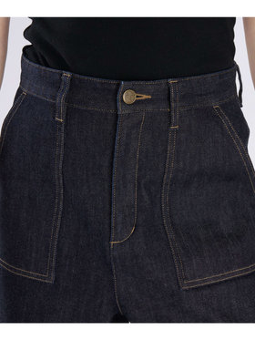 To b. by agnès b. デニム ワイドパンツ ネイビー