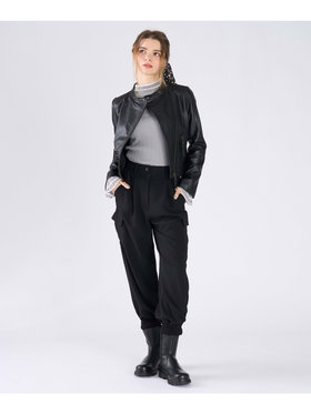 To b. by agnès b. カーゴ ワイドパンツ ブラック