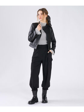 To b. by agnès b. カーゴ ワイドパンツ ブラック