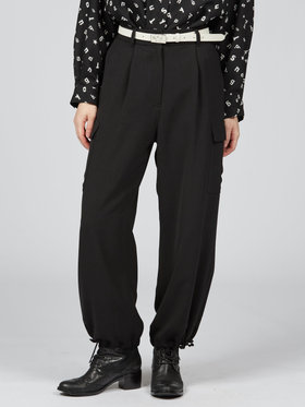 To b. by agnès b. カーゴ ワイドパンツ ブラック