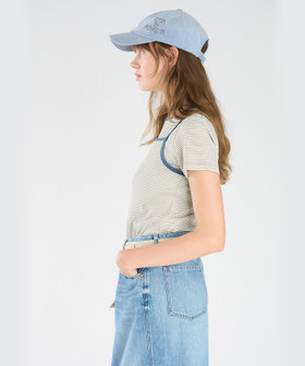 To b. by agnès b. ボーダー キャミソール＆Tシャツ ホワイト