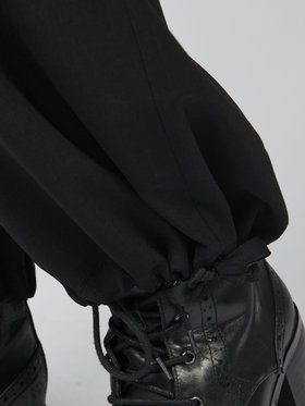 To b. by agnès b. カーゴ ワイドパンツ ブラック