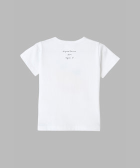 ENFANT ベビー ベビー プリント コットン 半袖 Tシャツ agnes b.×mayumi yamase ホワイト