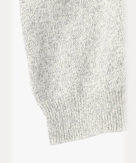 HOMME メンズ メンズ "b."ロゴ コットン 長袖 ニット プルオーバー グレー系その他