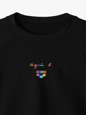ENFANT ユニセックス agnes b. x arena キッズ ラッシュガード ブラック