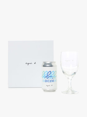 CAFE b. BEER & グラスセット ロゴ マルチ