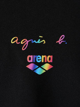 ENFANT ユニセックス agnes b. x arena キッズ ラッシュガード ブラック