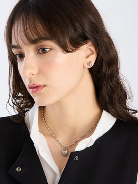 To b. by agnès b. 【Outlet】ハート ピアス シルバー