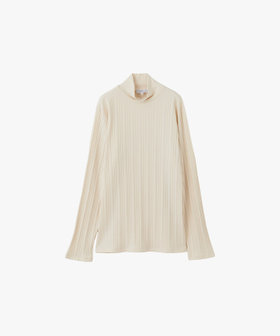 HOMME メンズ メンズ ハイネック 長袖 Tシャツ "Panama" ホワイト