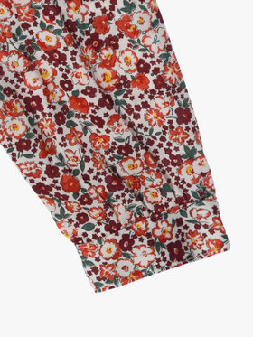 ENFANT ガールズ 【Outlet】キッズ フラワープリント コットン 長袖 ブラウス レッド系その他