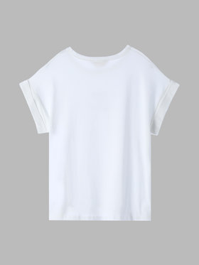 To b. by agnès b. 【Outlet】 スリーレイヤードロゴTシャツ ホワイト