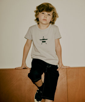 ENFANT ユニセックス キッズ デニムバミューダパンツ ネイビー
