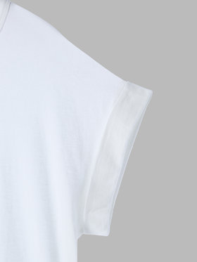 To b. by agnès b. 【Outlet】 スリーレイヤードロゴTシャツ ホワイト