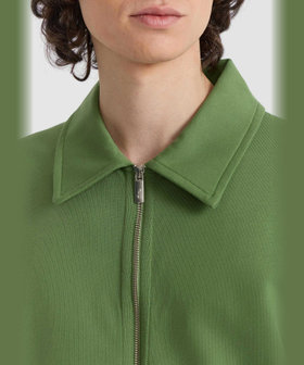 HOMME メンズ メンズ コットン ジップアップ ジャケット "Purcell" グリーン系その他