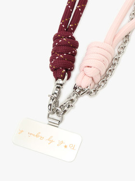 To b. by agnès b. 【Outlet】チェーンコード モバイル ショルダーストラップ ピンク