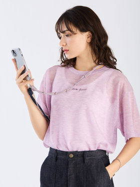 To b. by agnès b. 【Outlet】チェーンコード モバイル ショルダーストラップ ピンク