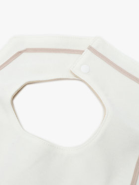 ENFANT ベビー ベビー ロゴ コットン リバーシブル スタイ ”Marin” ホワイト