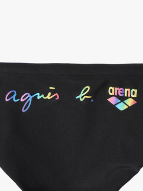 HOMME メンズ agnes b. x arena メンズ トレーニング リミック スイムウェア ブラック