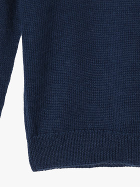 ENFANT ユニセックス 【Outlet】キッズ アルパカ ジャガード ニット プルオーバー ブルー系その他