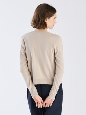 FEMME ウィメンズ 【Outlet】コットン ニット 長袖 カーディガンプレッション ”Swing Nacre” グレー系その他