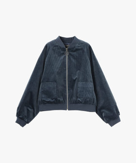 To b. by agnès b. コットン コーデュロイ ブルゾン ネイビー