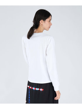 FEMME ウィメンズ コットン 長袖 Tシャツ ”Christie” ホワイト