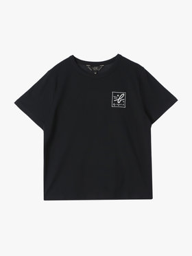 To b. by agnès b. 【Outlet】3D "To b."ロゴ刺繍 半袖 Tシャツ ブラック