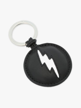 FEMME ウィメンズ レザー キーリング ”Eclair” ブラック