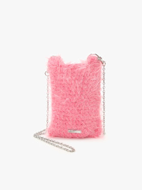 To b. by agnès b. 【Outlet】フラッフィー ミニ ポシェット ピンク