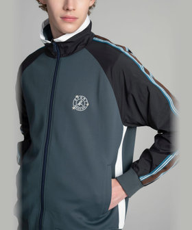 HOMME メンズ SPORT b. メンズ ハイネック スポーツジャケット グレー
