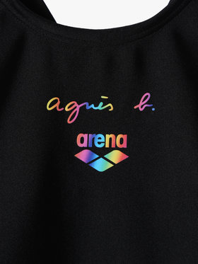 ENFANT ガールズ agnes b. x arena キッズ ワンピース スイムウェア ブラック