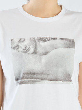 FEMME ウィメンズ SEI3 TS BRANDO アーティスト Tシャツ ホワイト