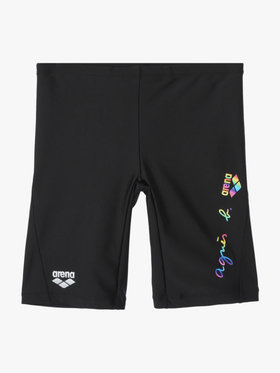 HOMME メンズ agnes b. x arena メンズ フィットネス ハーフレッグスパッツ スイムウェア ブラック