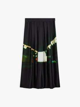FEMME ウィメンズ フォトプリント フレアスカート "Tunnel de Saint-Cloud" マルチ