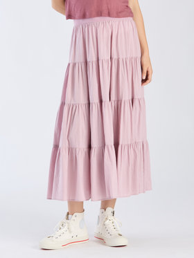 To b. by agnès b. 【Outlet】フォーティアードスカート ペールピンク
