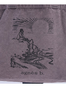 VOYAGE メンズ バッグ＆ウォレット SUNRISE コットン  ラージ トートバッグ ZAH05-01 グレー系その他