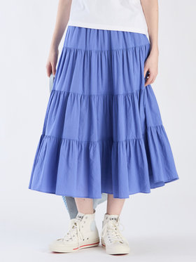 To b. by agnès b. 【Outlet】フォーティアードスカート ブルー