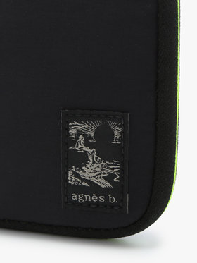 VOYAGE メンズ バッグ＆ウォレット ナイロン ラウンドジップ 二つ折り ウォレット ”Trip” ZAH02-01 ブラック