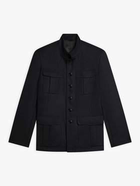 HOMME メンズ メンズ ウールギャバジン ジャケット ブラック