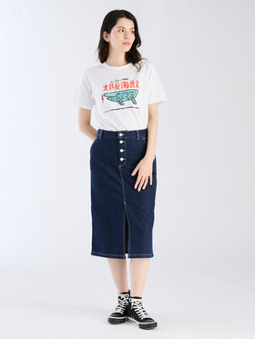 FEMME ウィメンズ Jean Jullien x TARA コットン 半袖 アーティストTシャツ ホワイト