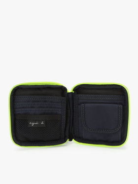 VOYAGE メンズ バッグ＆ウォレット ナイロン ラウンドジップ 二つ折り ウォレット ”Trip” ZAH02-01 ネイビー